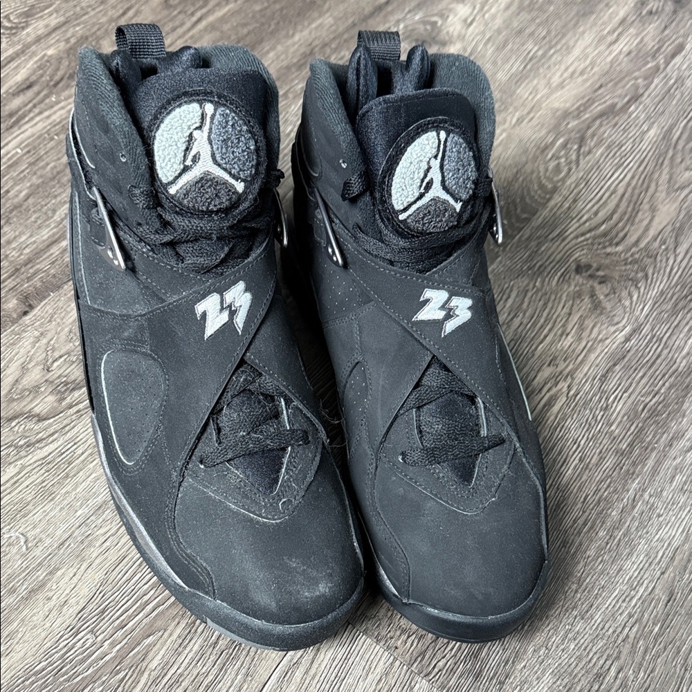 Jordan Black and Gray Men's Shoes